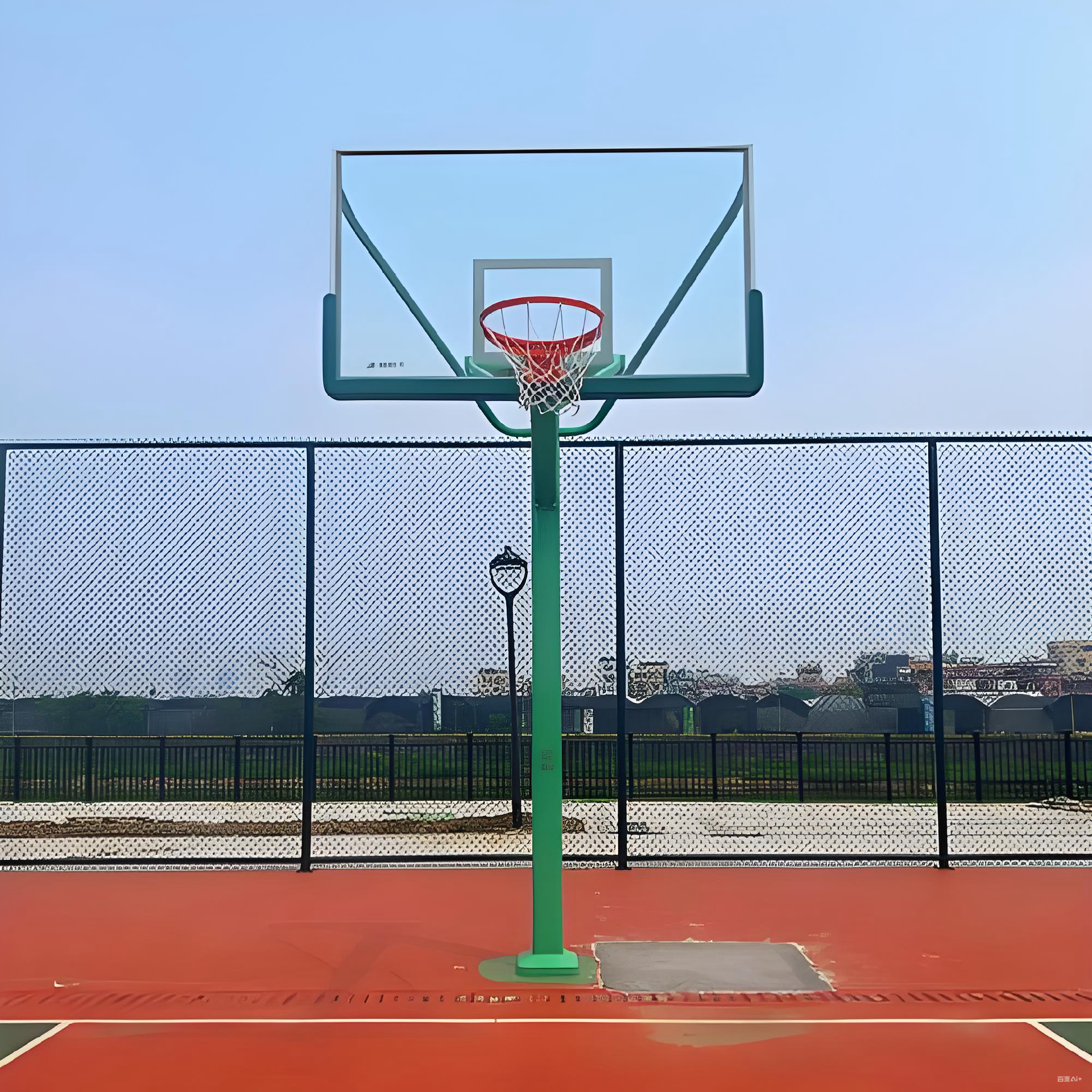 Is it difficult to install a basketball hoop made of thickened steel pipe manufactured in Hebei, Chi