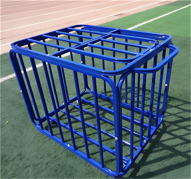 Folding basketball cart